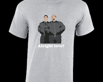 Alright love? mens t shirt max & paddy funny retro peter comedy top kay
