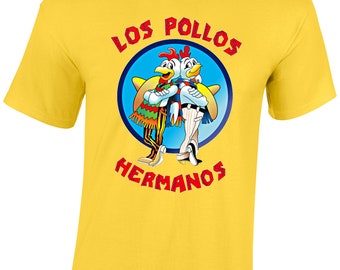 Los pollos mens t shirt hermanos breaking white bad walter heisenberg s - 5xl Funny Kids Gift Present Idea Joke Top Dad Husband Boyfriend