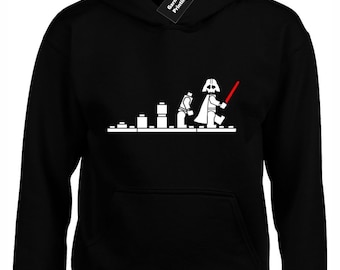 Darth bricks evolution hoody hoodie darkside jedi force movie inspired unisex Funny Mens Boys Top Gift Present Dad Husband Kids