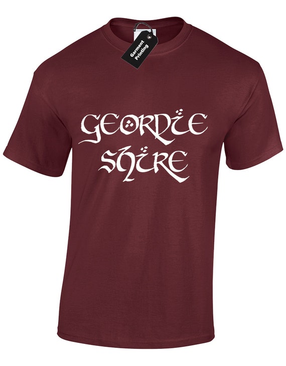 Geordie Shire Mens T Shirt Funny Lord of the Shore Design Rings