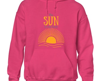 The sun is my love hoody hoodie funny summer casual clothing top beach new Funny top Boys Kids Mens Gift Idea Present
