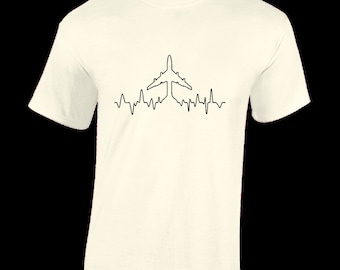 Plane ecg mens t shirt plane aeroplane fan geek top flying pilot Kids gift top