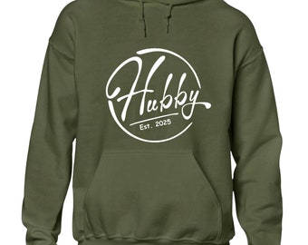 Hubby since 2025 hoody hoodie new husband groom gift present idea top wedding Funny top Boys Kids Mens Gift Idea Present
