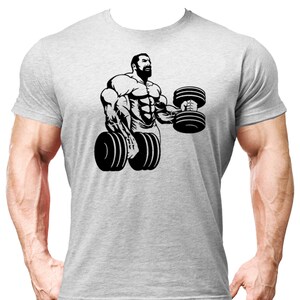 Bicep curls gym t-shirt mens gym clothing | workout training vest bodybuilding Gym Fitted Tops Bodybuilding Weightlifting immagine 6