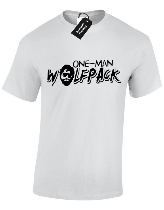 One Man Wolfpack Mens T Shirt Movie Quote Hangover Alan Stag Party