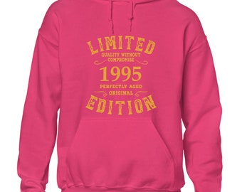 Limited edition 1995 hoody hoodie 30th birthday gift present idea top funny cool Funny top Boys Kids Mens Gift Idea Present