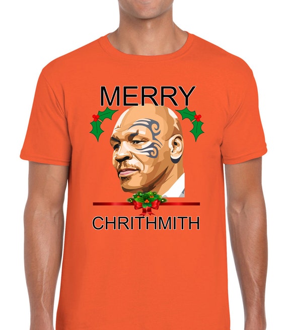 Merry chrithmith funny christmas mens t shirt tyson joke Kids xmas design elf Funny Kids Gift Present Idea Joke Top Dad Husband Boyfriend