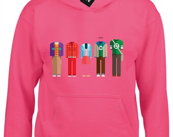 Big bang outfits hoody hoodie funny classic comedy theory sheldon leonard penny Funny Mens Kids Boys Top Gift Idea Present
