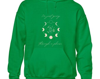 Going through a phase hoody hoodie moon planets astrology cool top Funny top Boys Kids Mens Gift Idea Present