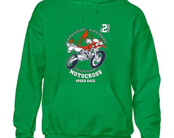 Motocross speed race hoody hoodie motorbike motorctcle racing clothing top Funny top Boys Kids Mens Gift Idea Present