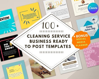 Cleaning Business Instagram Templates | Cleaning Service Instagram Post | Commercial Cleaning Template | Cleaning Social Media Post