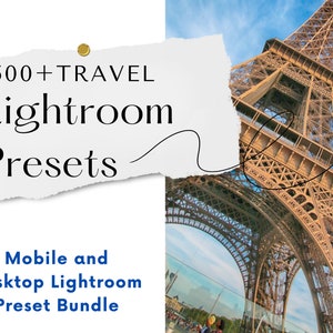500+ Aesthetic Travel Lightroom Preset Bundle, Mobile & Desktop Summer Travel Preset, Photo Editing Filter for Instagram Travel Blogger