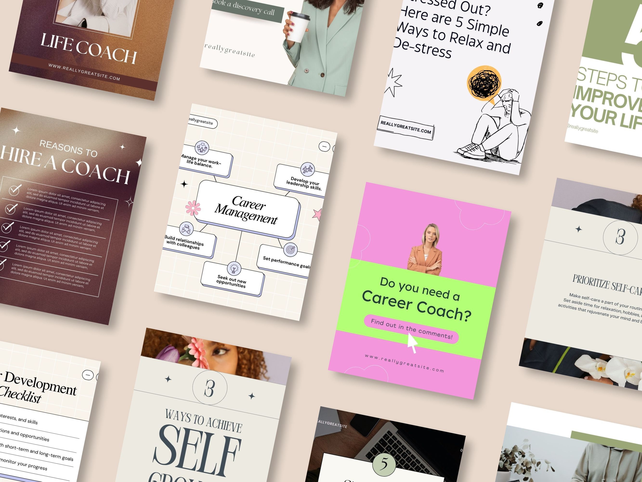 200 Coaching Instagram Templates for Canva | 200 Posts Coaching ...