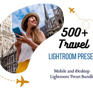 500+ Aesthetic Travel Lightroom Preset Bundle, Mobile & Desktop Summer Travel Preset, Photo Editing Filter for Instagram Travel Blogger