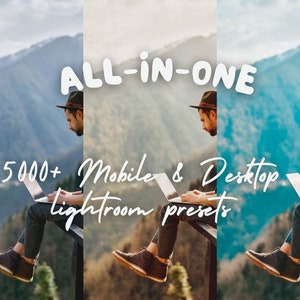 5000+ Lightroom Presets Bundle Natural & Clean Outdoor Preset Neutral Indoor Photo Editing Filter for Instagram Influencer Lifestyle Blogger