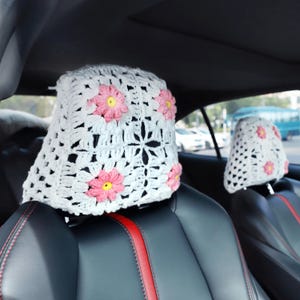 2-Pack Maryland State Flag Car Headrest Covers - Universal Fit For Cars, Trucks & SUVs - Funny State Pride Accessories
