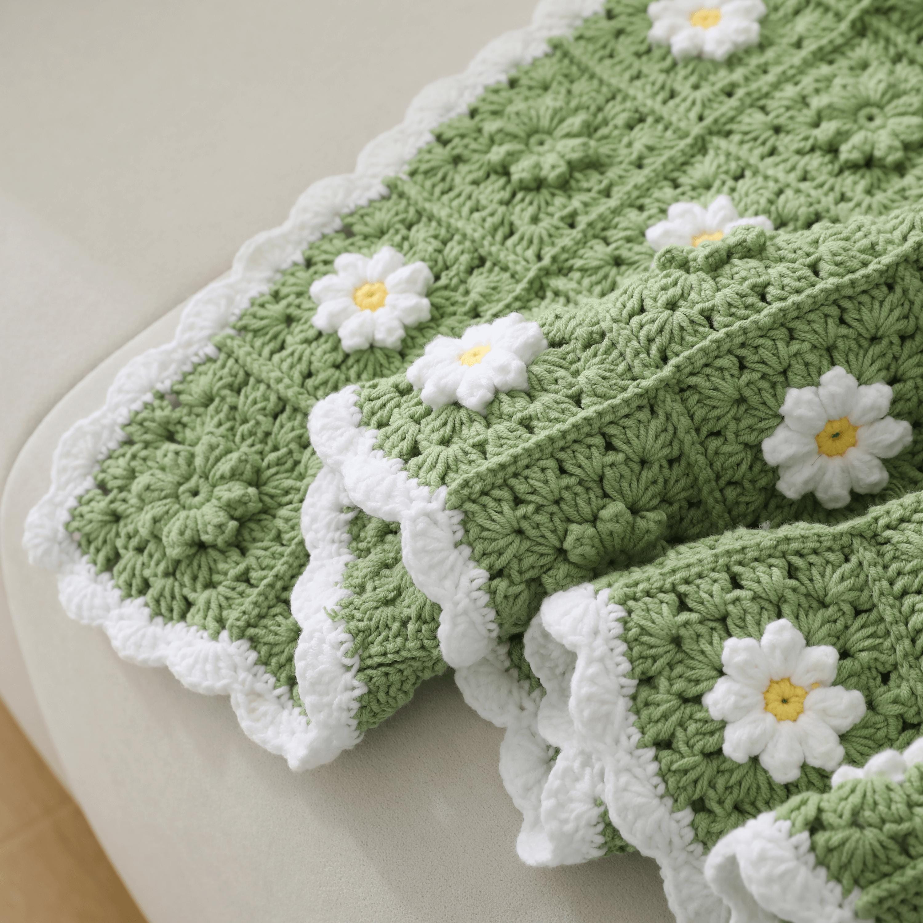 Daisy Granny Square Blanket - Etsy