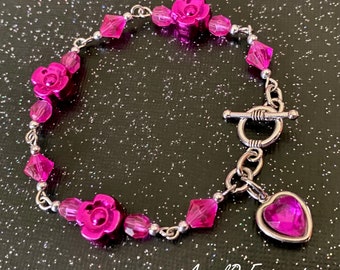 It’s Fantastic Pink Bliss Beaded Bracelet OOAK