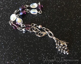 The Grape Escape Purple Beaded Bracelet OOAK