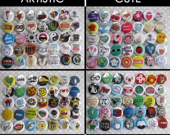 Cool Pins Buttons Sets Hot Topic Button Pins 1 Inch Small Theme Packs