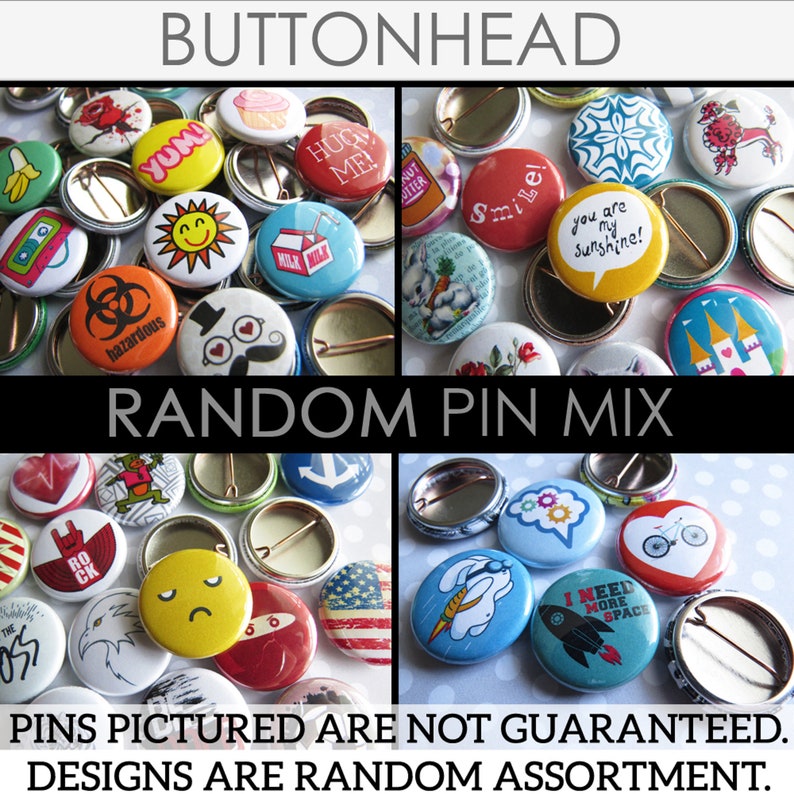 Small Prizes for Adults for Work, Fun Prizes for Students Home School, Cool Mini Prizes for Kids Bulk, Random Pin Back Button Pins, Bulk Lot image 3