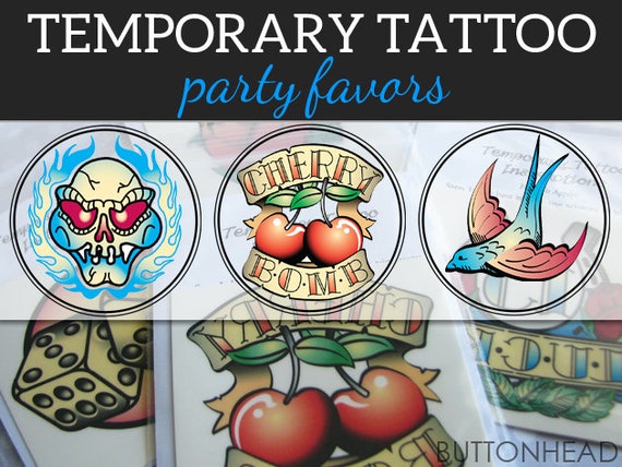 White trash temporary tattoos