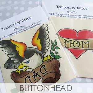 Heart Mom Temporary Tattoos Mothers Day Party Favors image 5