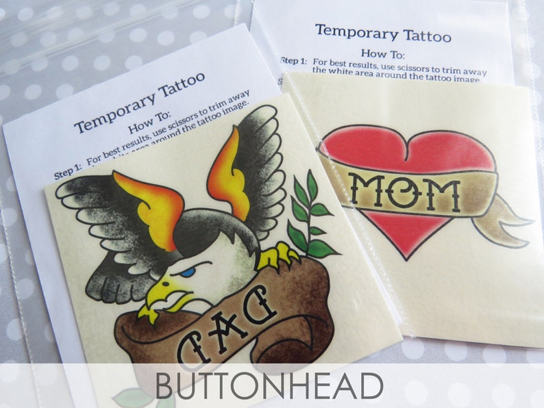 Heart Mom Temporary Tattoos Mothers Day Party Favors image 5