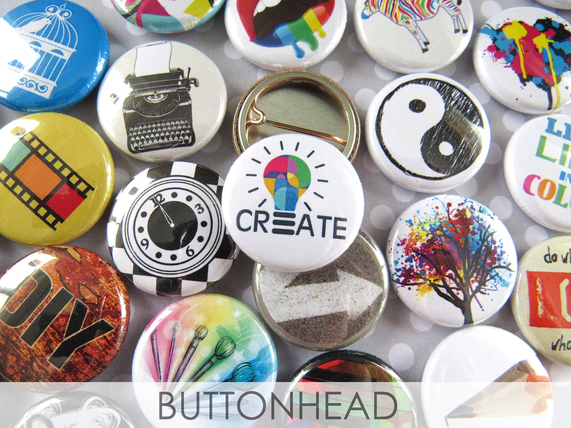  Punk Grunge Buttons Pins Rebel Set Pack of 35-1” Pinback  Collectible Collection : Handmade Products