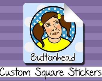 250 Custom Stickers Labels Bulk Wholesale Personalized Square