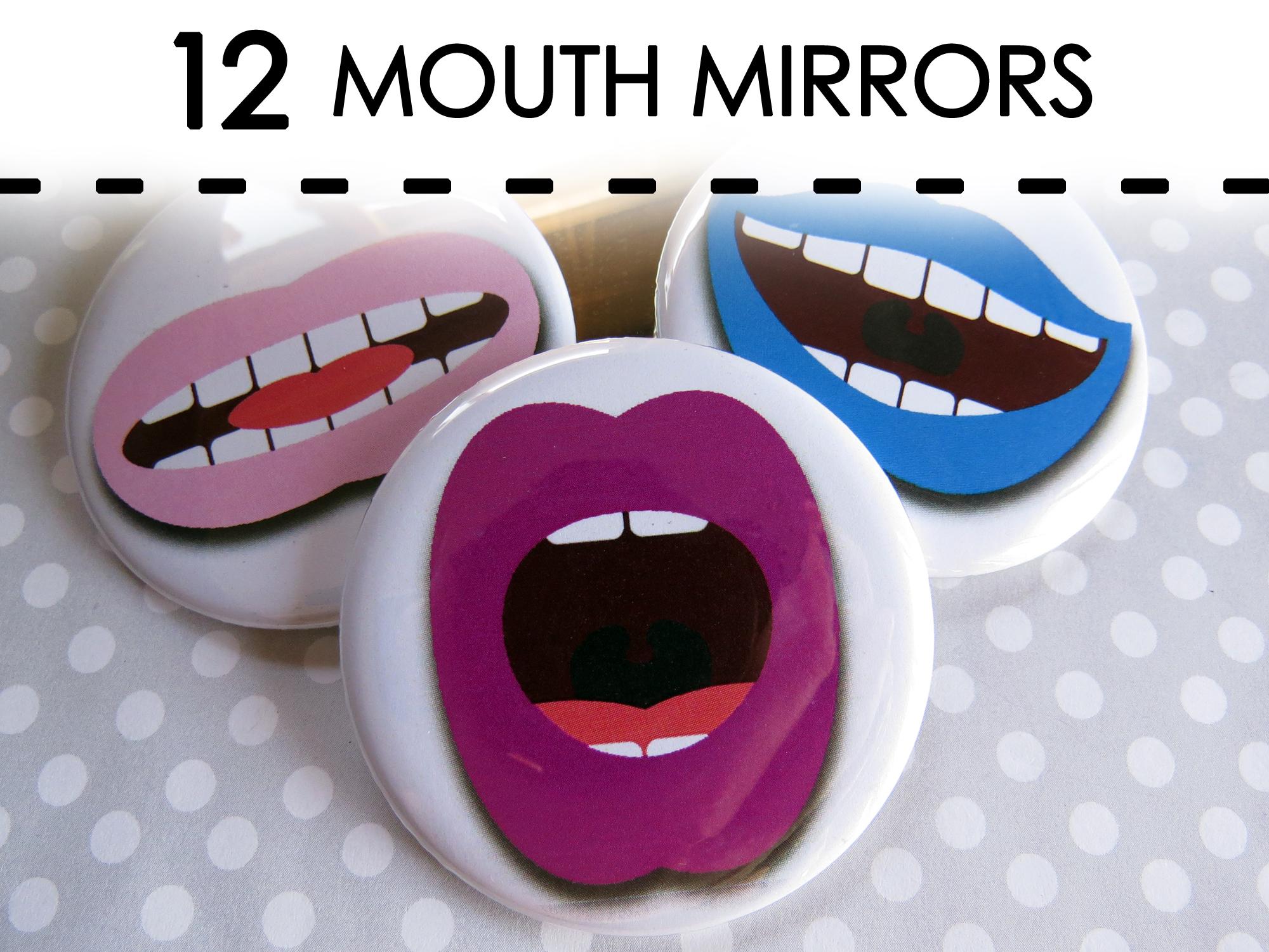 Mouth Speech Mirrors for Speech Therapy Classroom - Phonemes Learning Tools for SLP, for Kids for Adults, for Homeschool Classroom