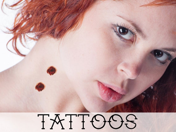 Vampire Halloween Costume Accessories - Bite Mark Temporary Tattoos
