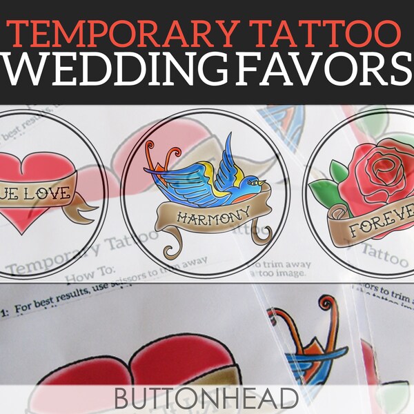 Wedding Temporary Tattoos Etsy