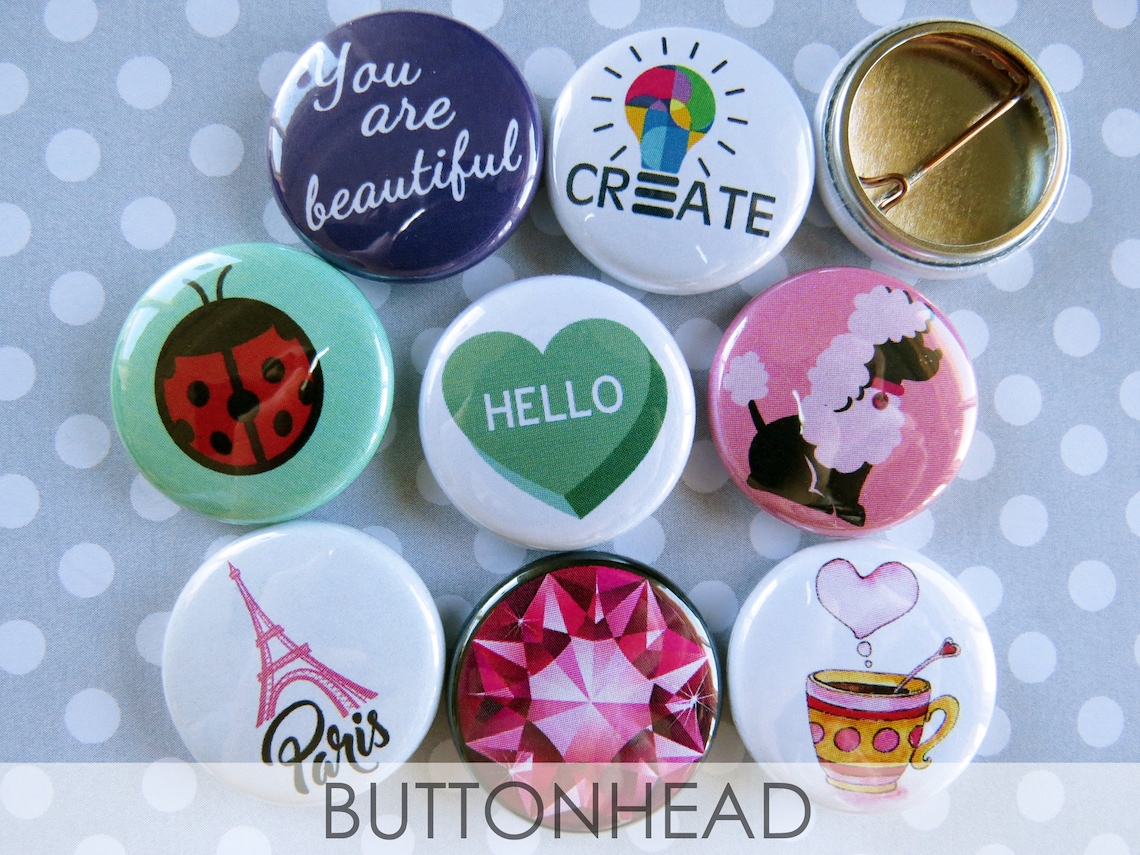 Cute Buttons Pins Set Gifts for Girls Teens Tweens 1 Inch Etsy
