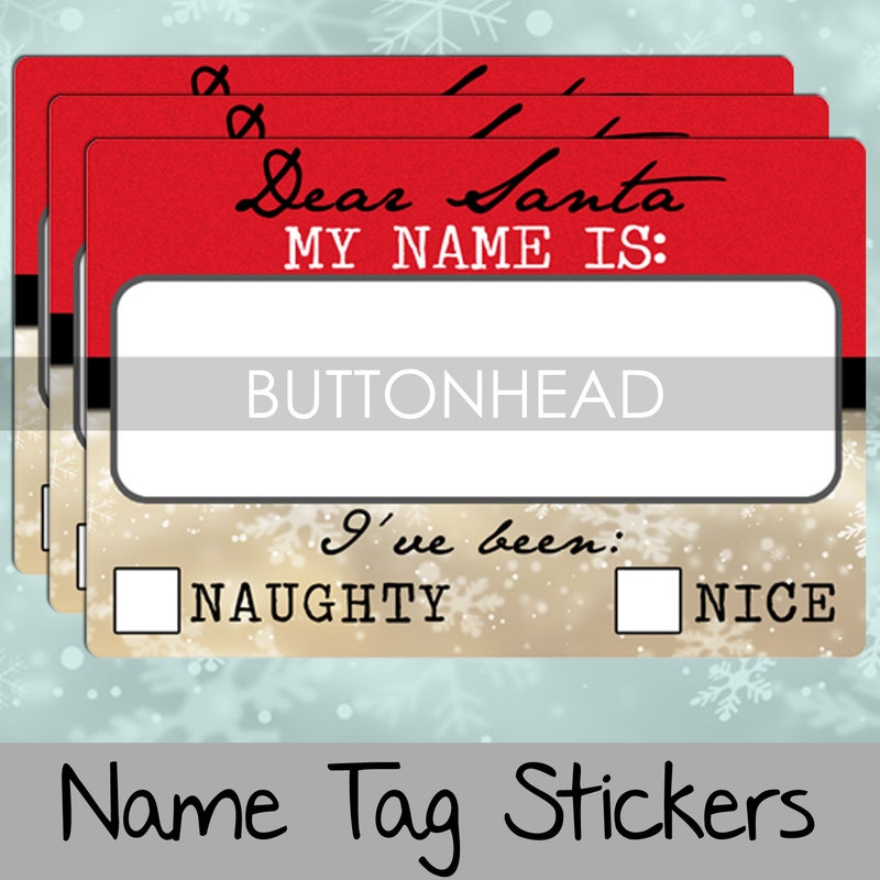 Naughty or Nice Tags - Etsy