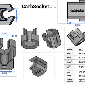 CarbSocket (v13) - Soda Machine Socket (Huge savings using large C02 tanks!!) (Free Shipping)