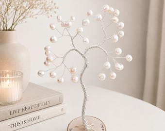 Freshwater pearl tree, 30th Wedding Anniversary gift, Personalised pearl Anniversary present