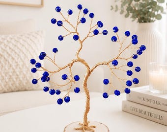 Personalised 45th Anniversary gift, Handmade Sapphire Wedding Anniversary wire sculpture, Custom 45 years present