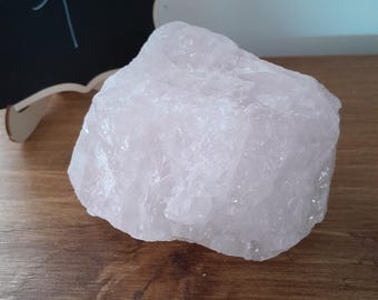 Ruw stuk rozenkwarts, lichtroze rozenkwarts, woondecoratie, 841 g/971 g