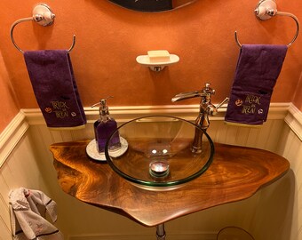 Custom and Unique Powder Room and Bathroom Vanities made from your treasured heirlooms and nostalgic old furniture, or most anything else!