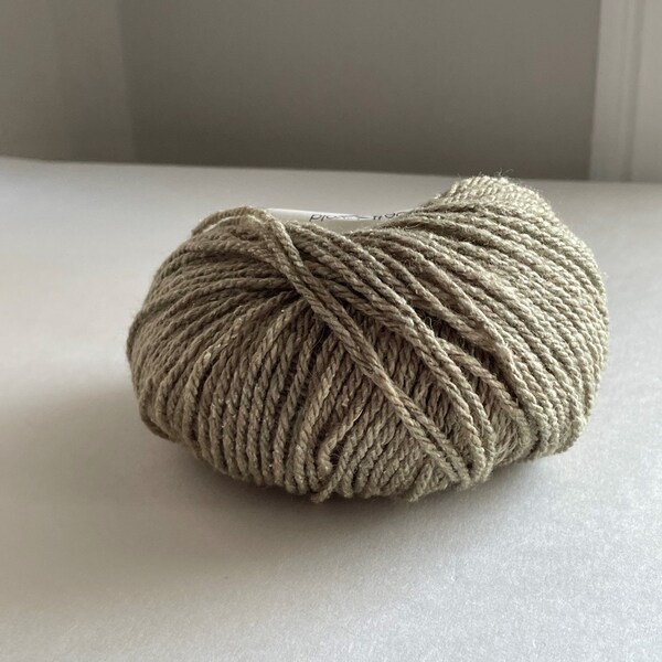 Sage Silky Wool Aran - beige Elsebeth Lavold - Silky Wool Aran yarn - Bayleaf wool silk yarn - aran weight worsted weight - Ready to ship