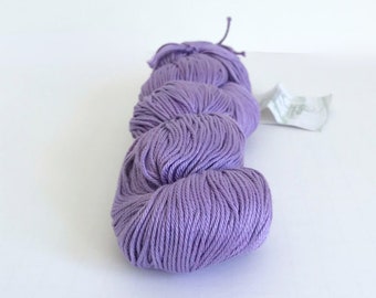 Lavender Egyptian cotton yarn - color 802 Viola - Fibra Natura - Radiant Cotton, Egyptian Cotton - DK weight cotton yarn - ready to ship