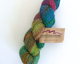 Blooming Gale - Mountain Colors Twizzle Worsted - discontinued yarn- merino silk yarn - 250 yards per skein - worsted weight - Ready to ship