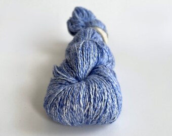 Euro Yarns Bel Viso - cotton linen blend - fingering weight yarn - 394 yards per skein - last one - 08 Beatrice light blue - ready to ship