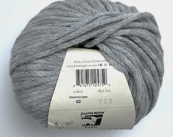 Gray cashmere yarn - Juniper Moon Farm Fourteen - Italian merino cashmere blend - 147 yards each- Aran weight worsted weight - Ready to ship