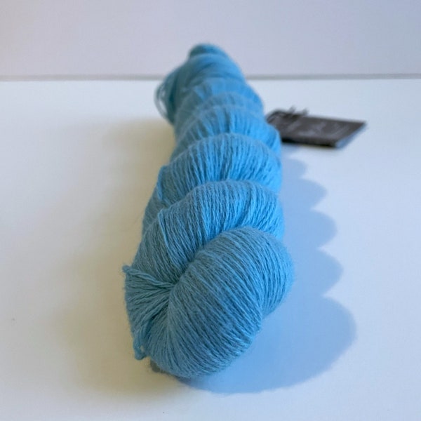 Blue cashmere yarn - KFI Luxury Cash Fine - fingering weight yarn - 355 yards ea - merino cashmere blend - discontinued yarn - ready to ship