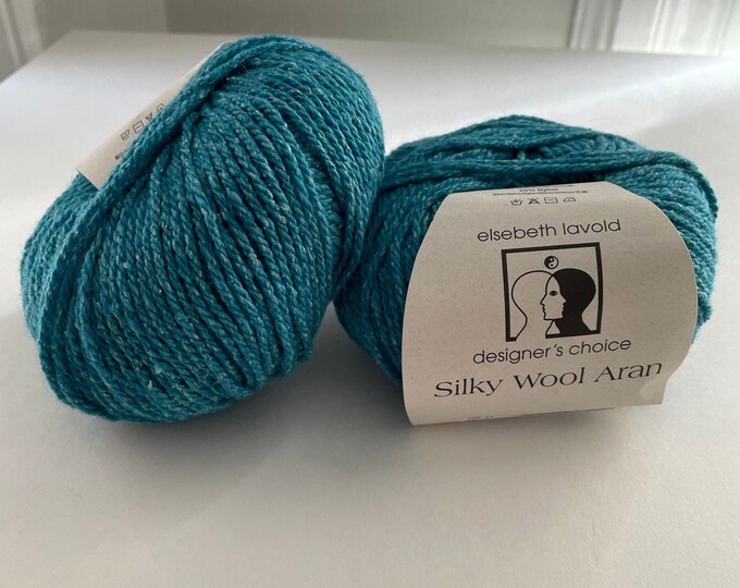 Seaweed wool silk yarn Ready to ship aran weight worsted weight brown Elsebeth Lavold Brown Silky Wool Aran Silky Wool Aran yarn