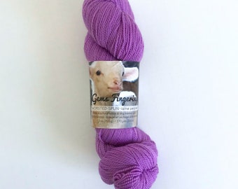 Lilac Gems Fingering - Louet North America - discontinued yarn - purple sock weight yarn - merino wool - 370 yards - last one -ready to ship