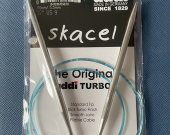 addi size 9 Turbo circular needles - 32 inches long - Addi Turbo circs - addi knitting needles - size 9 knitting needles - ready to ship