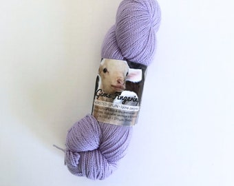 Louet Gems Fingering - color Thistle - discontinued yarn - pale lavender sock yarn - merino wool - 370 yards - destash yarn - ready to ship